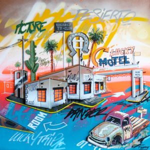 Lucky Motel - Pappay artiste graffeur