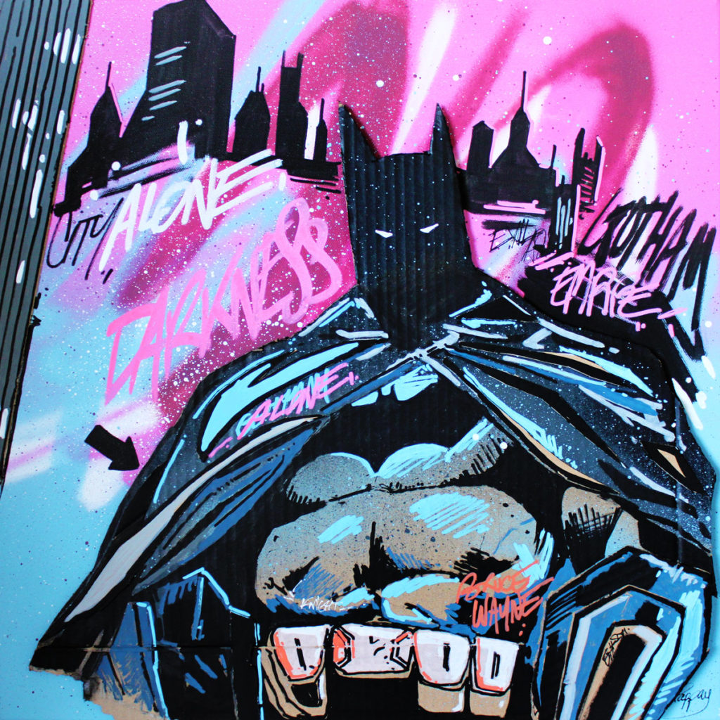 Black shadow - art urbain - Pappay artiste graffeur