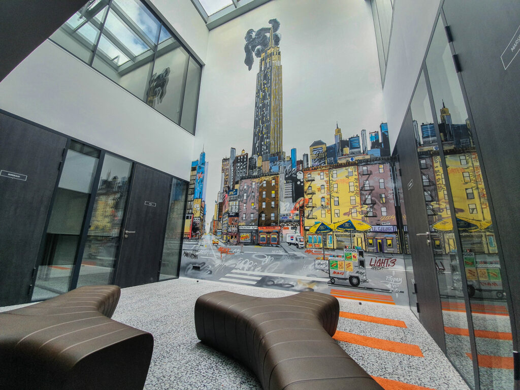 Fresque pour le siège de Voyage Privé - Aix-en-Provence 7mx5m