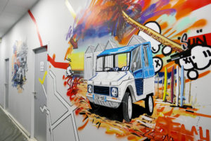 Fresque 2cv et Mehari - zoom - Mehari Club de Cassis