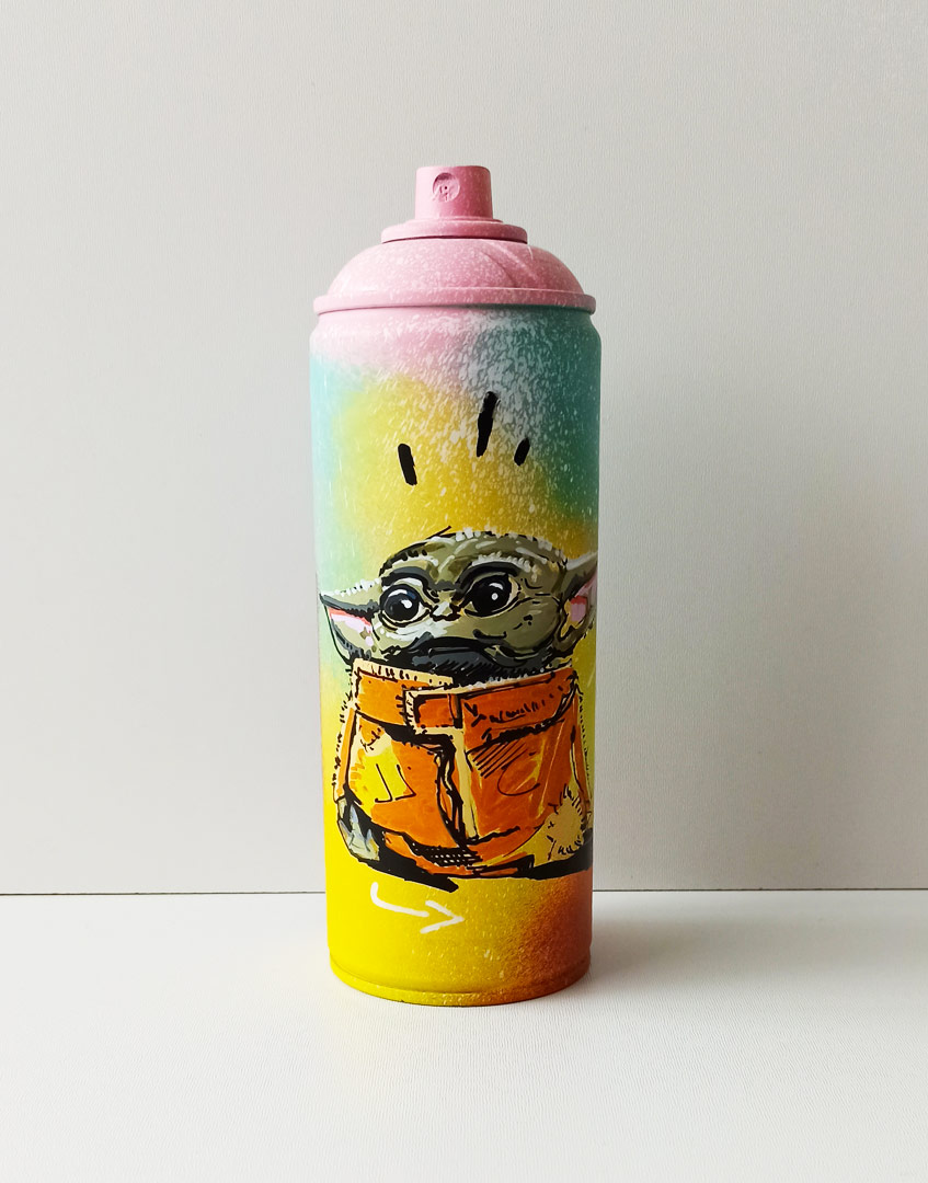Mini Yoda les bombes de Pappay artiste graffeur