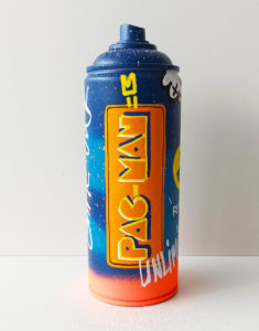 Pac Man bombe customisée par Pappay, street art