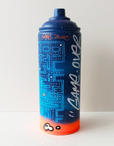 Bombe customisée Pac Man par Pappay - street art