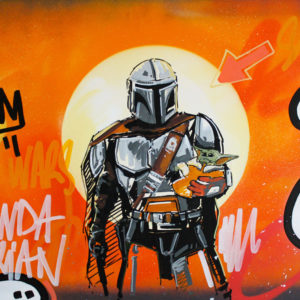 The Mandalorian par le street artiste Pappay