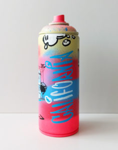 San Fran sisters bombe customisée par Pappay artiste graffeur
