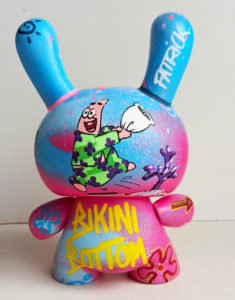 Bibsy King Bob l'éponge par Pappay artiste graffeur