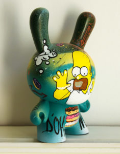 Bonut Bibsy King Simpsons par Pappay street art