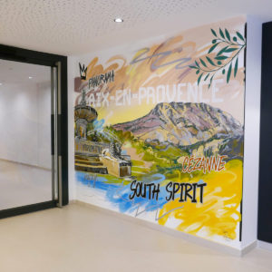 Fresque à Aix-en-Provence par Pappay