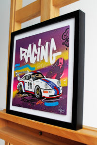 Racing day - Porsche par Pappay street art Aix en Provence