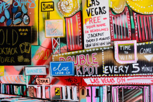 Las Vegas paradise street art graffiti par Pappay