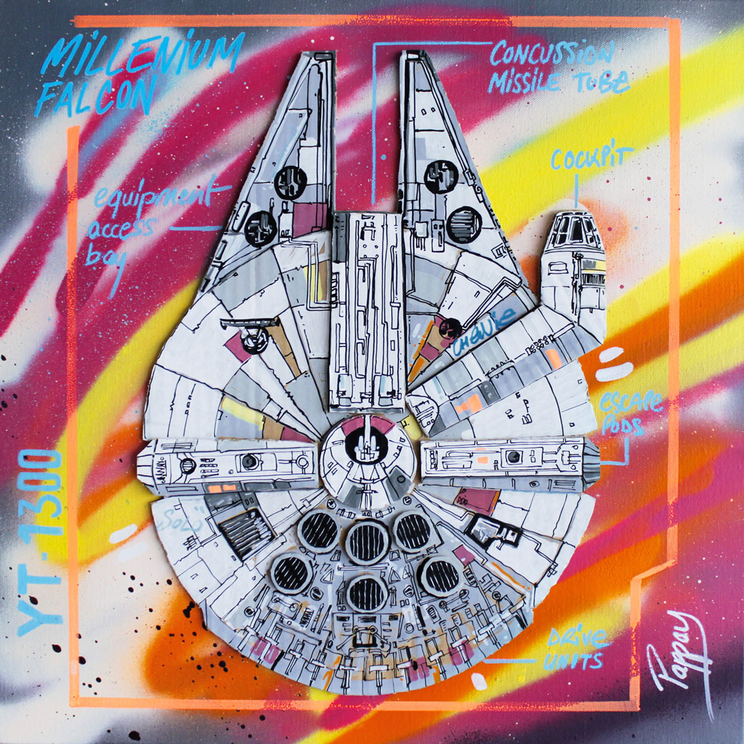 Millenium plans par Pappay street art