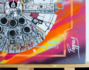 Millenium plans par Pappay street art