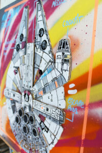 Millenium plans par Pappay street art